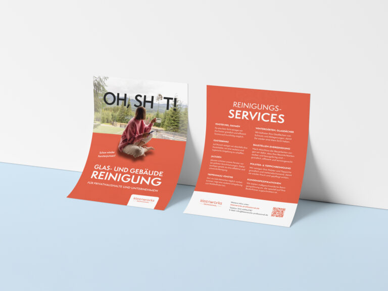 Dual A4 Paper Against Wall Mockup by Anthony Boyd Graphics